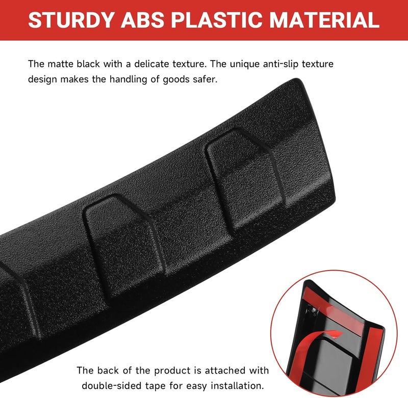 Hellet Rear Bumper Protector for Kia 2020-2025 Telluride Accessories Matte Black ABS Plastic Material Rear Bumper Guard Trim - Image 4